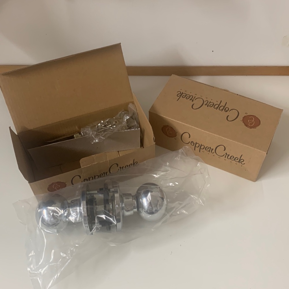 Copper Creek BK2020 PS Knob  for Passage Hall or Closet Door Stainless Steel NEW